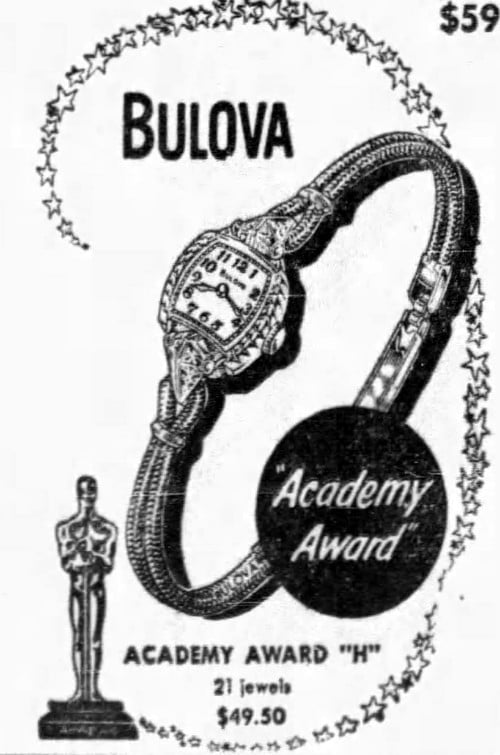 Bulova Academy Award 'H'