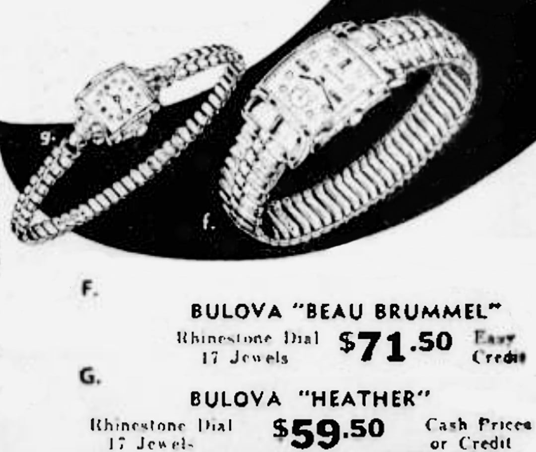 1950 Bulova Beau Brummel + Heather
