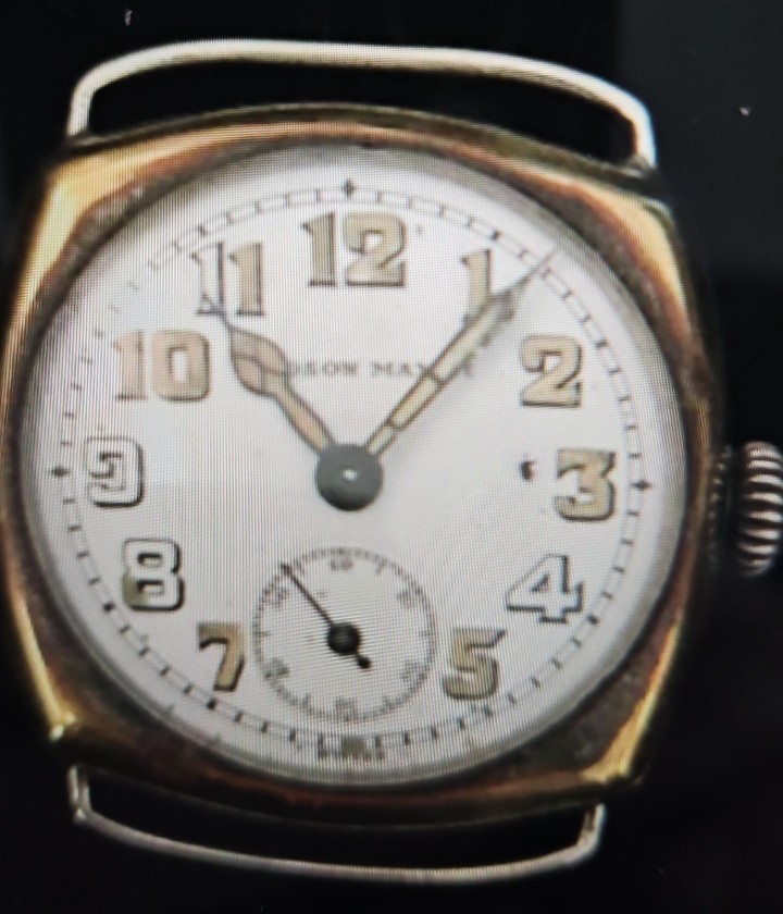 1900s Hudson Maxuim mens wrist watch