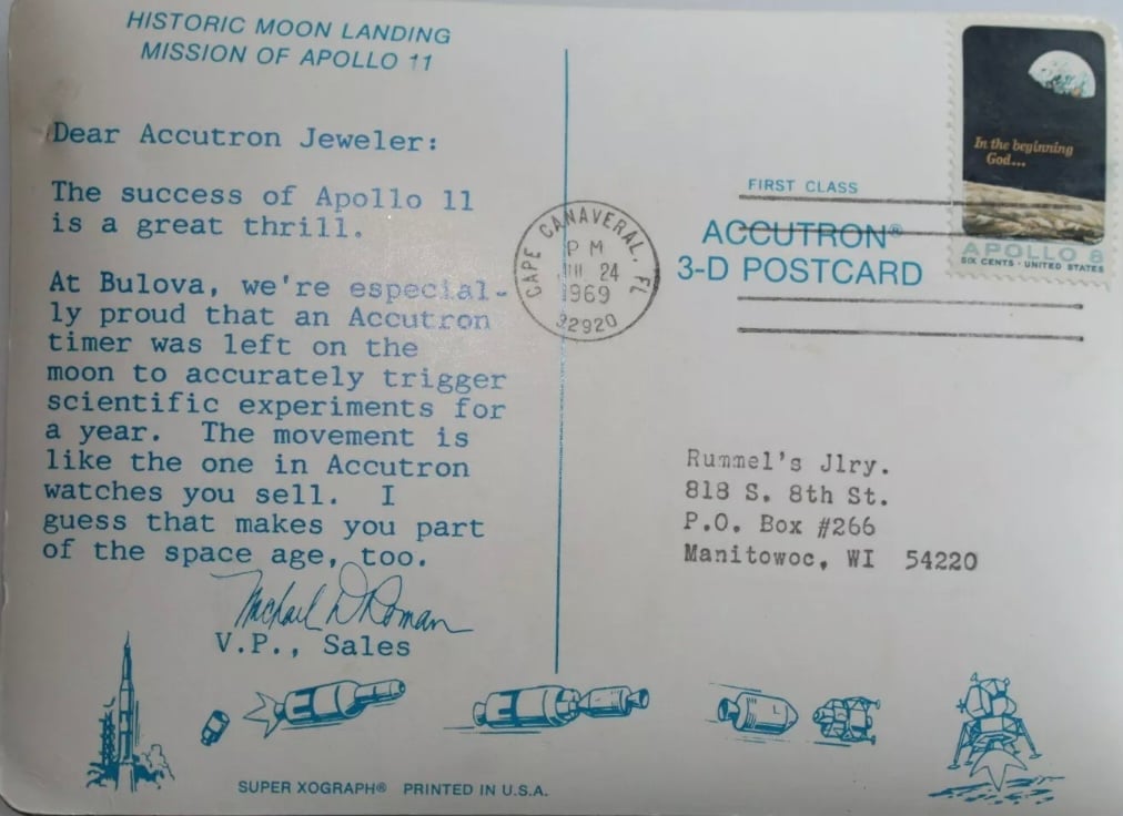Apollo 11 card