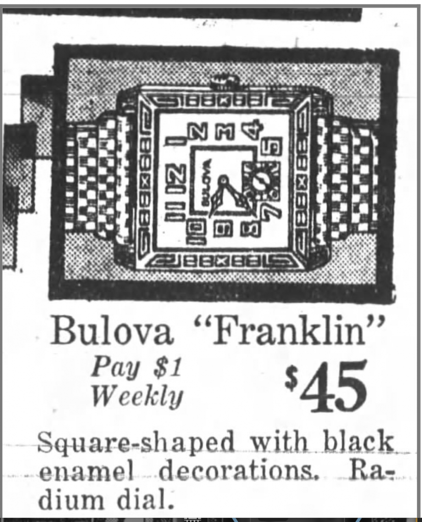 1930 Franklin ad