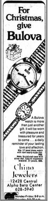 1975 Bulova advert