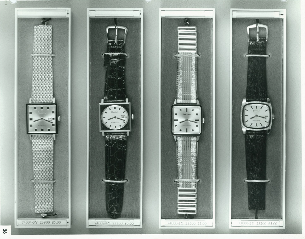 1970 Bulova Edwardian watches