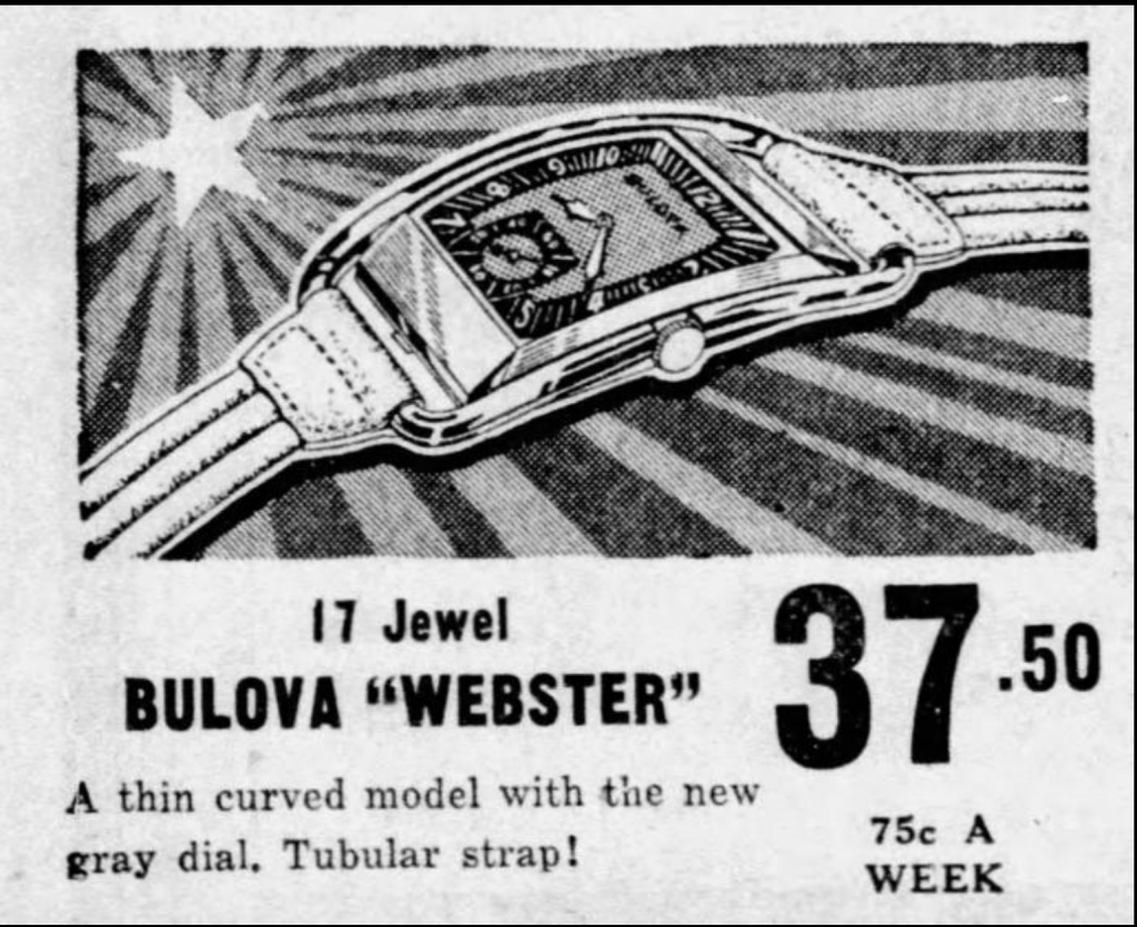1938 Bulova Webster