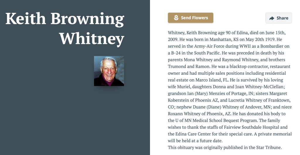 Keith Browning Whitney
