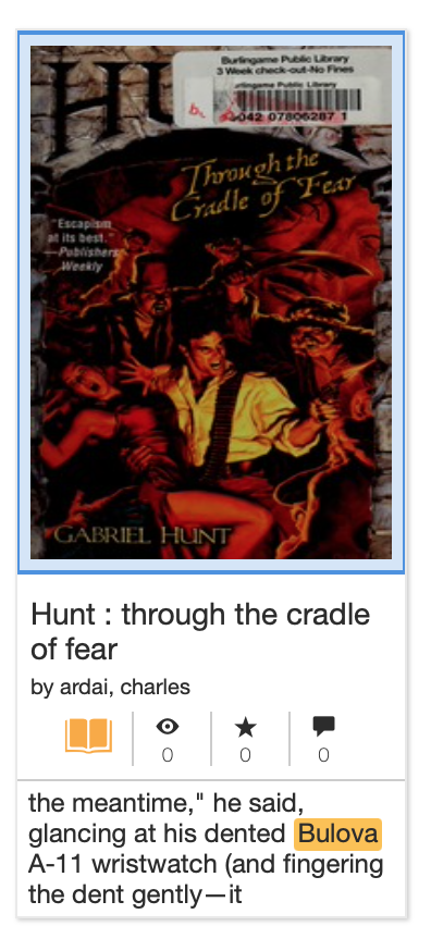 Book: Hunt Through The Cradle of Fear