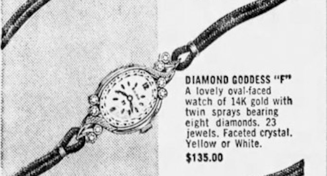 1977 Bulova Diamond watch