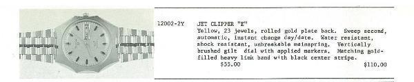 1972 Jet Clipper 'E'