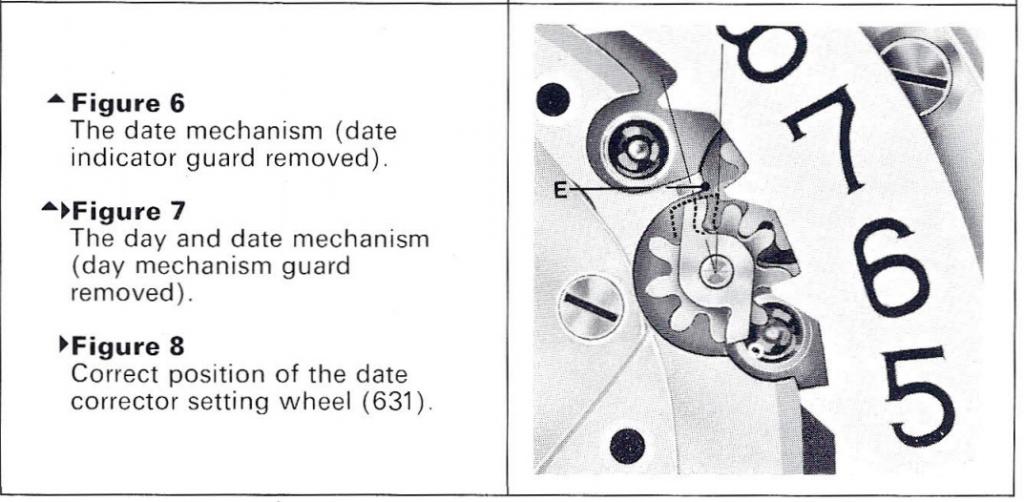 Date corrector wheel for 11AOACB movement, example photo.