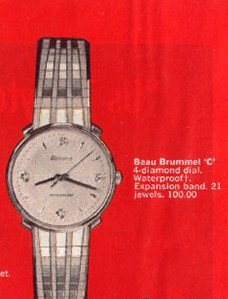 1961 Bulova Beau Brummell watch