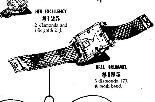 Bulova Beau Brummell diamond watch