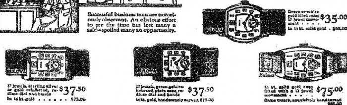 1928 Bulova watch advert