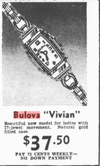 1936 Bulova Vivian