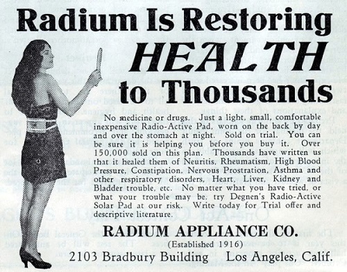 Radium treatment
