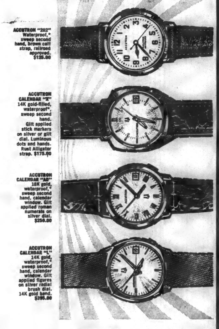 1967 NC The Cherokee Scout - Accutron '202', Calendar 'X' 'AD' 'L'