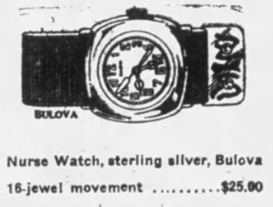Bulova nurse watch 1924
