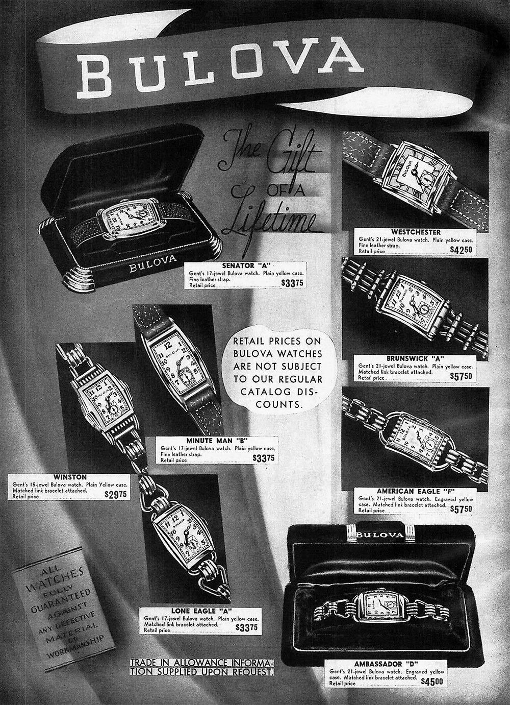 1941 Bulova watch advert