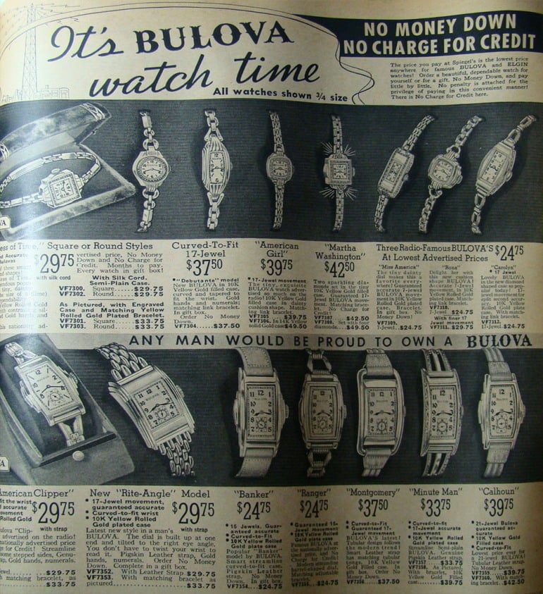 1938 Bulova ad
