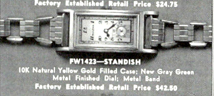 1939 Bulova Standish Ad
