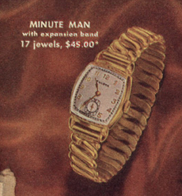 1944 Bulova Minute Man ad