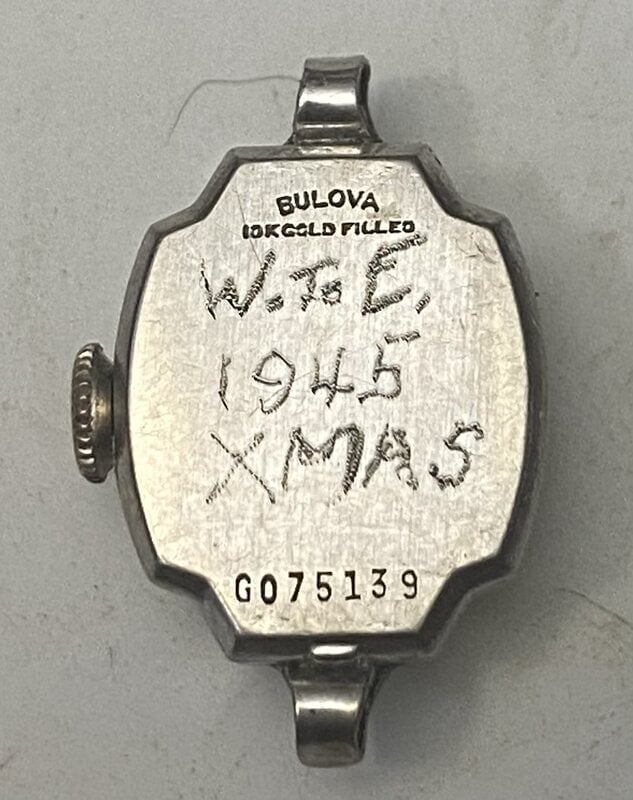 1946 Bulova Shirley case back SN G075130