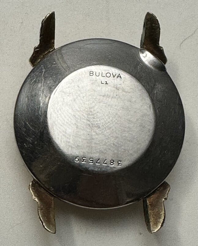 1951 Bulova Duo Wind or Thayer case back