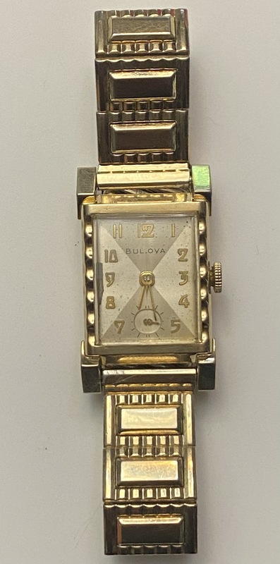 1952 Bulova Academy Award “ZZ” bracelet front