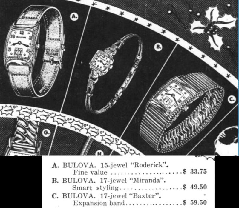 1953 Bulova Roderick ad