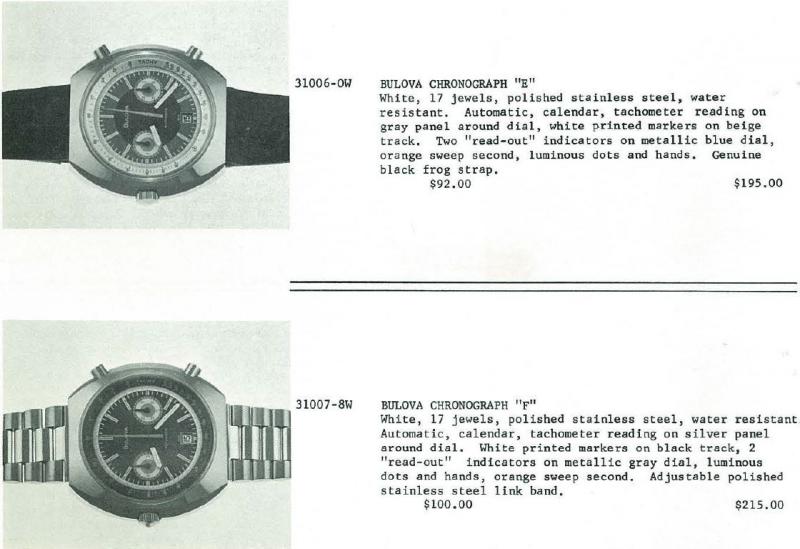 1972 Bulova Chronograph E  & F  advert 1 Geoff Baker 06 21 2021