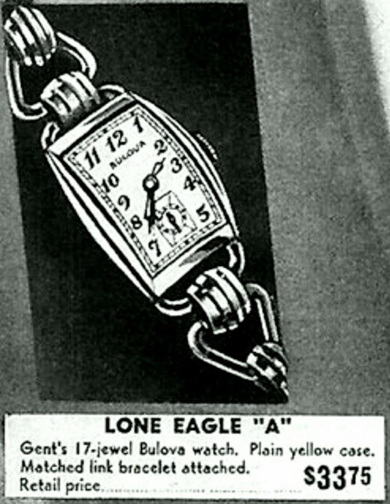 1940 Bulova Lone Eagle "A" ad