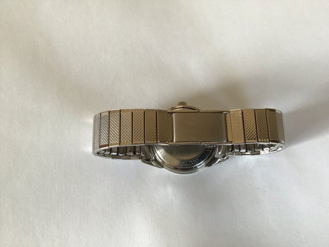 Back of watch w/band