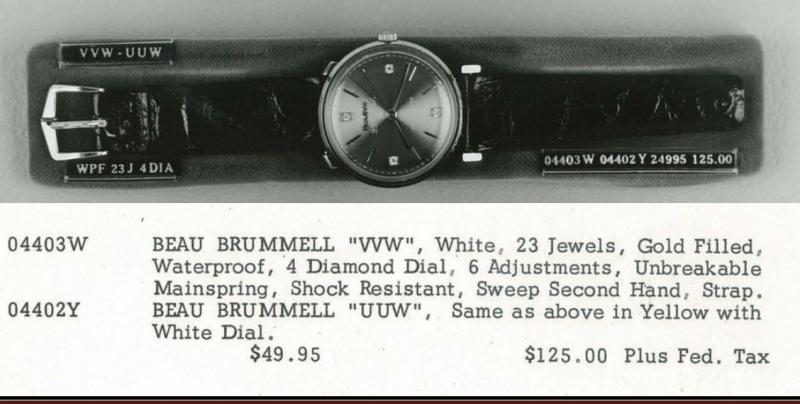 1960 Bulova Beau Brummell