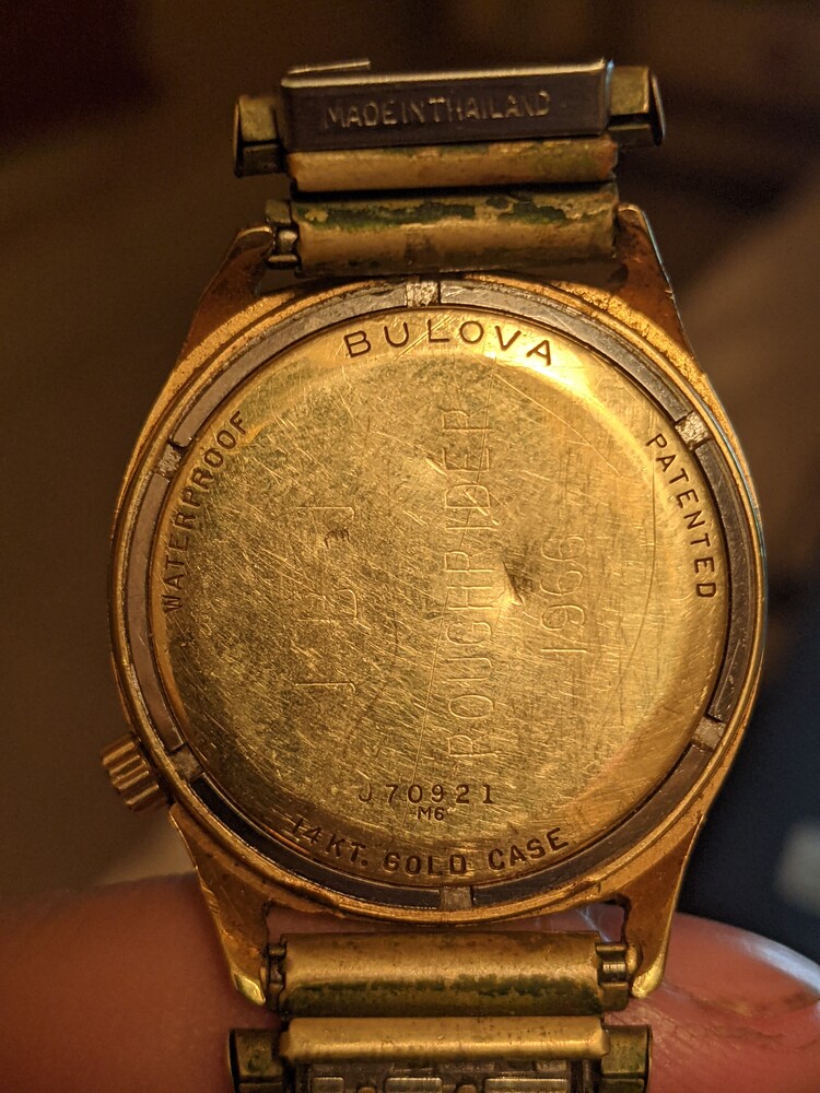 Back of Accutron 