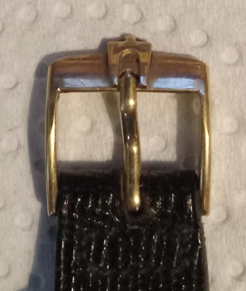 NOS - Bulova labeled Lizard band w/ Tuning Fork clasp 1/20 10KGF.