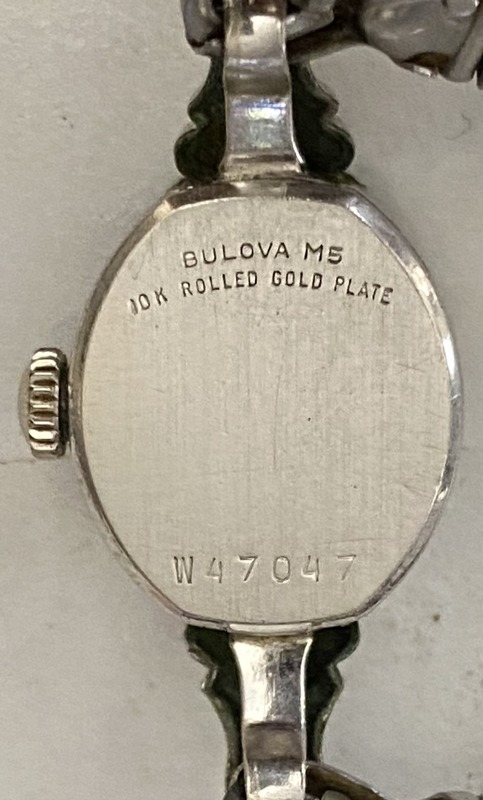 1965 Bulova La Petite “C” case back SN W47047