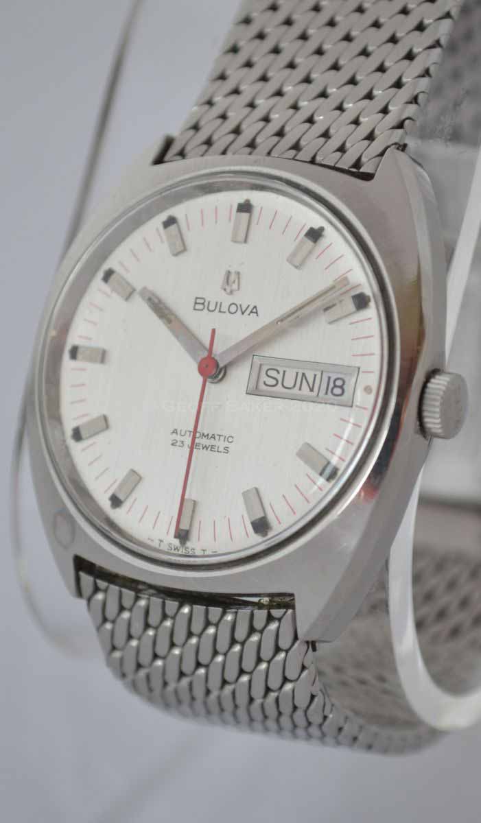 Geoffrey Baker 1969 Bulova 23 Stainless watch 3 6 19 2020