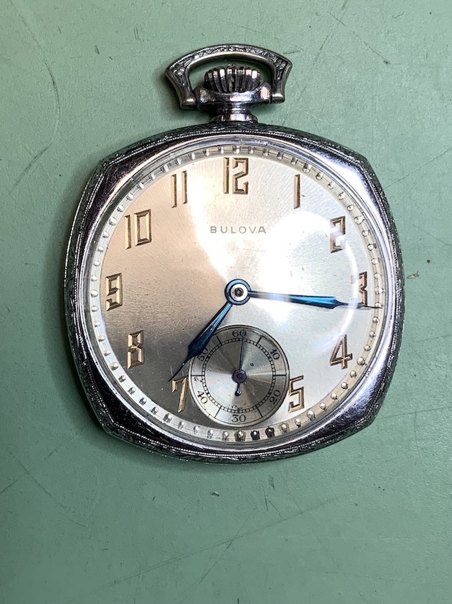 1929Bulova pocket watch front