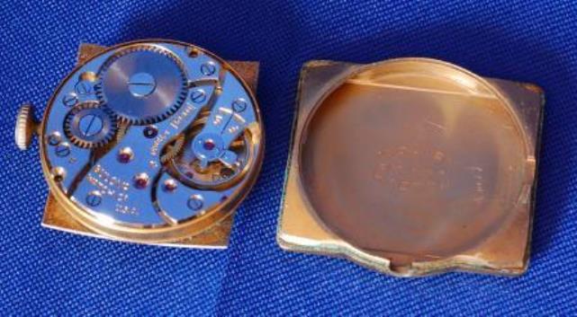 Watch Movement and Case Back Inside
