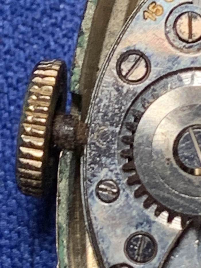 1938 Bulova watch (zoom in to cresent moon date code)