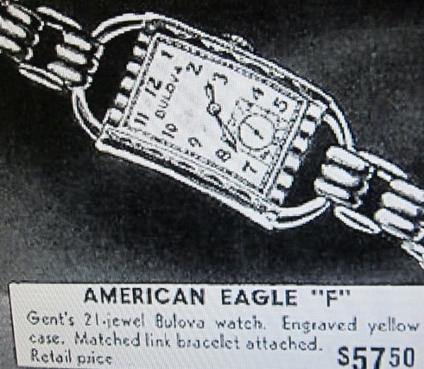 1939 Bulova American Eagle "F"