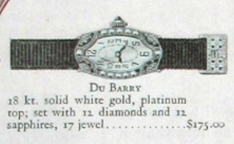 1925 Bulova Du Barry ad