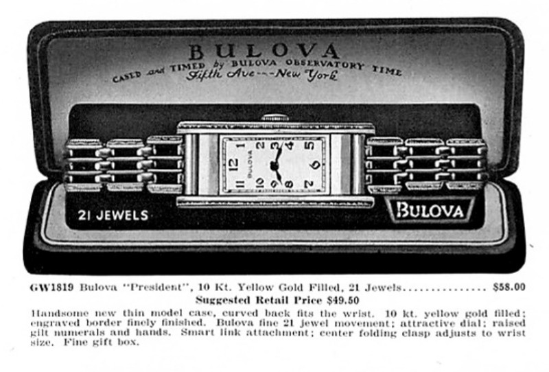 1939 Bulova President 5-13-22 Ad