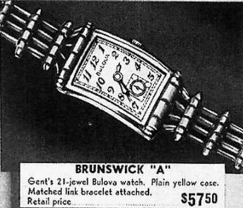 1941 Bulova Brunswick advert