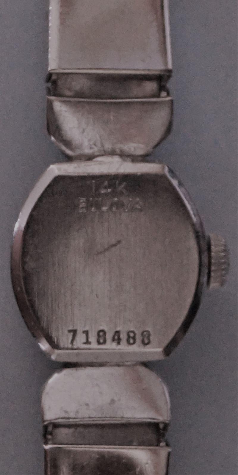 Watch case with lugs, band obscures lugs and attachment