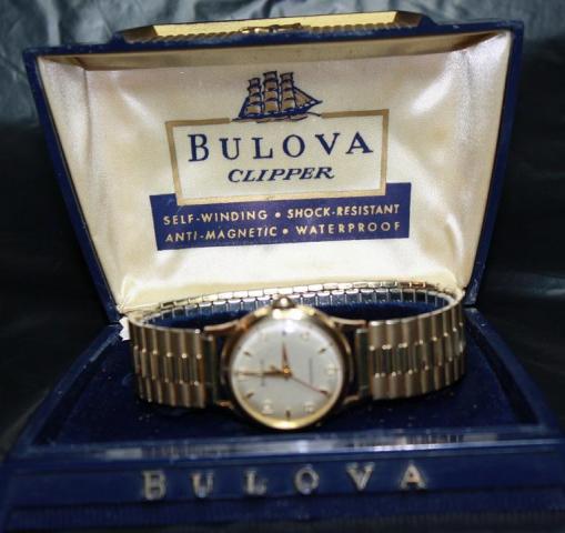 [field_year-1957] Bulova watch Clipper