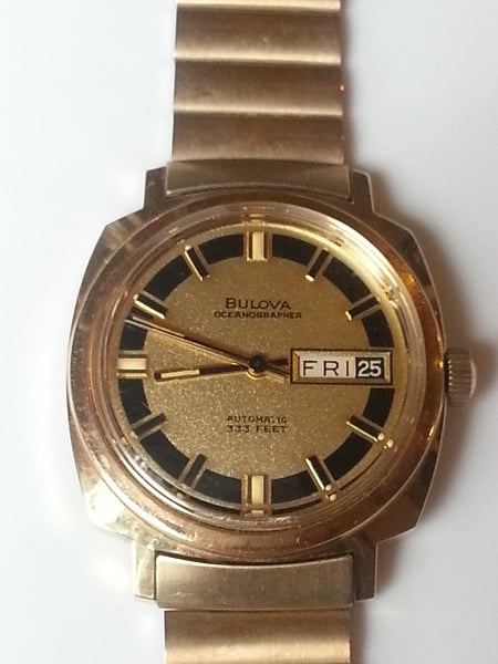 1970 Bulova Oceanographer watch